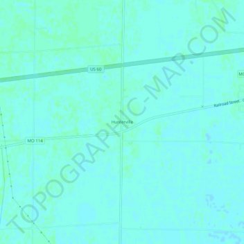 Hunterville topographic map, elevation, terrain