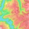 La Brousse topographic map, elevation, terrain