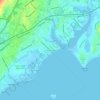 Fort Trumbull topographic map, elevation, terrain