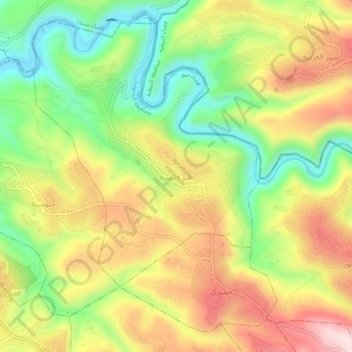 Tayr Falsay topographic map, elevation, terrain
