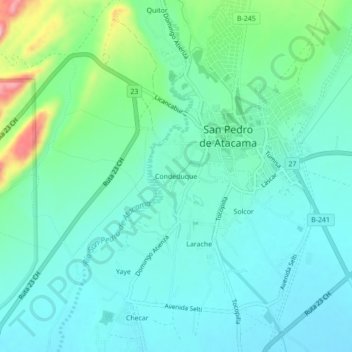 Condeduque topographic map, elevation, terrain