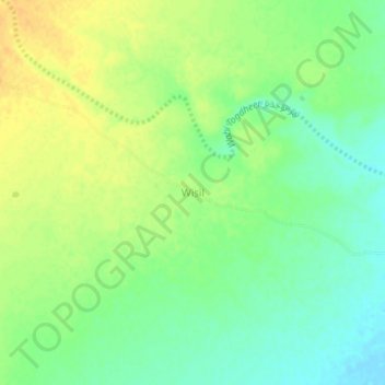 Wisil topographic map, elevation, terrain
