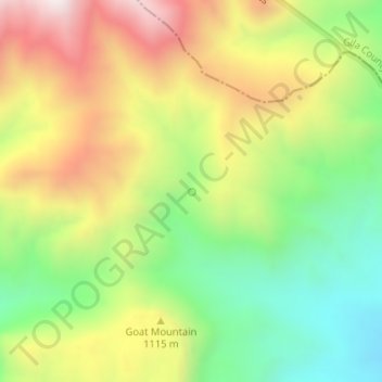 Cottonwoods Spring topographic map, elevation, terrain