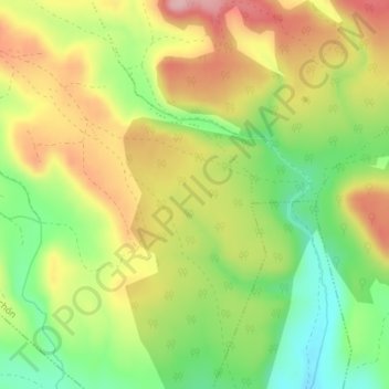 Los Palancares topographic map, elevation, terrain
