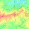 Les Quatres Routes topographic map, elevation, terrain