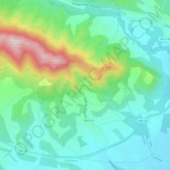 Ayesa topographic map, elevation, terrain