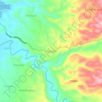 Balaygtiki topographic map, elevation, terrain