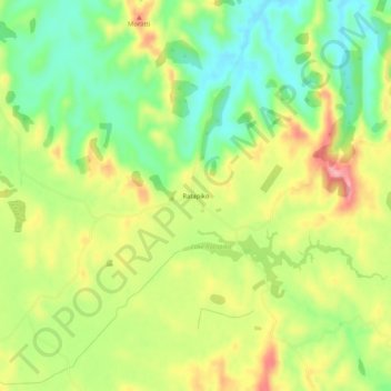 Ratapiko topographic map, elevation, terrain