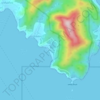 Ao Mai Pai topographic map, elevation, terrain