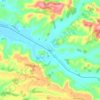 Okoia topographic map, elevation, terrain