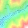 Huariquiña topographic map, elevation, terrain