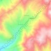 Pariacaca topographic map, elevation, terrain