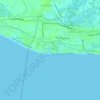 Santo Niño Sur topographic map, elevation, terrain