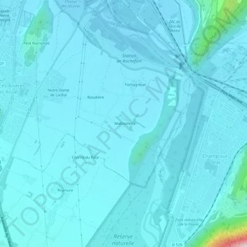 Malissoles topographic map, elevation, terrain