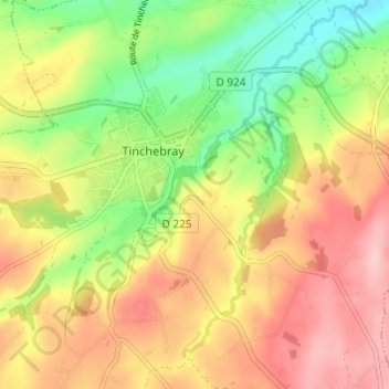 Beaulieu topographic map, elevation, terrain