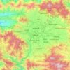 Lalitpur topographic map, elevation, terrain