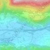 Rosette topographic map, elevation, terrain
