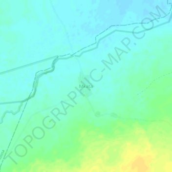 Mkata topographic map, elevation, terrain