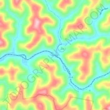 Orlando topographic map, elevation, terrain