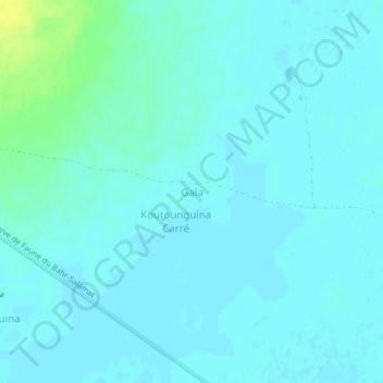 Gala topographic map, elevation, terrain