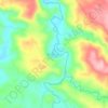 Villa Espina topographic map, elevation, terrain