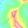 North Pole Knob topographic map, elevation, terrain