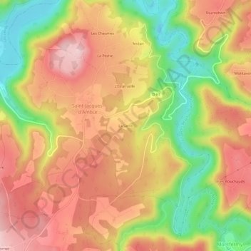 La Serre topographic map, elevation, terrain