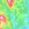 Cisterne topographic map, elevation, terrain