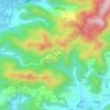甘山 topographic map, elevation, terrain