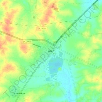Borabue topographic map, elevation, terrain