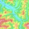 Ивањица topographic map, elevation, terrain