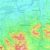 Bielsko-Biała topographic map, elevation, terrain