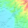 Pecangaan topographic map, elevation, terrain