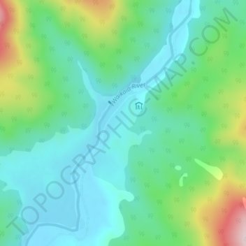 Piano Flat topographic map, elevation, terrain