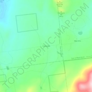 Forestdale topographic map, elevation, terrain