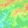 Le Bourg topographic map, elevation, terrain