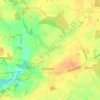 Southgate topographic map, elevation, terrain