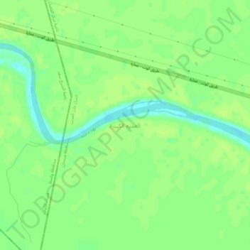 Iraq (Maysan) topographic map, elevation, terrain