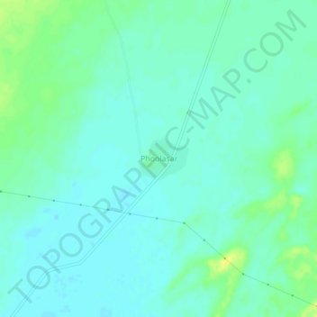 Phoolasar topographic map, elevation, terrain