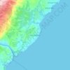 Port Edward topographic map, elevation, terrain