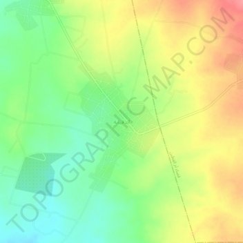 Dafyana topographic map, elevation, terrain