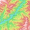 Medog topographic map, elevation, terrain