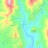Santa Ines topographic map, elevation, terrain