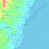 Compostela topographic map, elevation, terrain