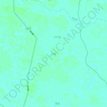 Tulou topographic map, elevation, terrain
