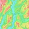 Trente topographic map, elevation, terrain