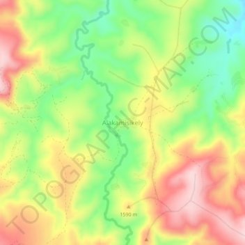 Alakamisikely topographic map, elevation, terrain