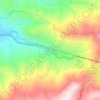 Santiago topographic map, elevation, terrain