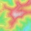 Obidowa topographic map, elevation, terrain