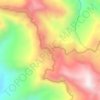 Theriat topographic map, elevation, terrain